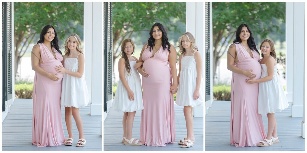 Maternity Photos in Benton - session with mom and older daughters