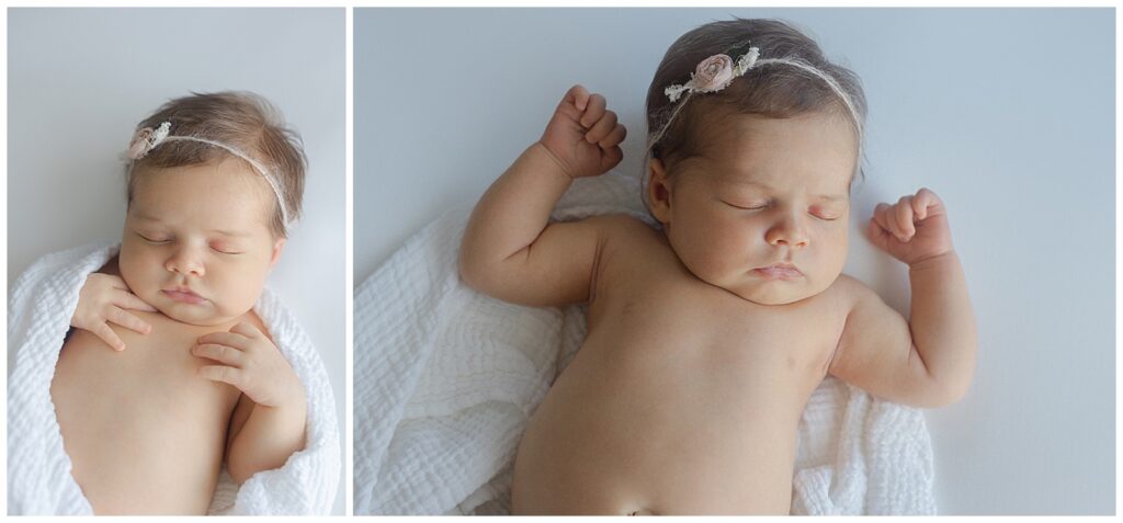baby led posing newborn shreveport