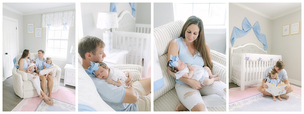 Newborn portraits Shreveport cozy lifestyle session