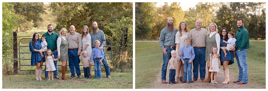 Family posing together for Shreveport photographer.
