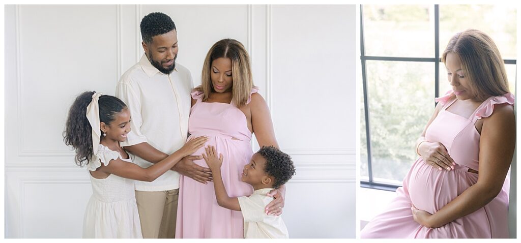 Flowy maternity dress from client closet in Bossier City