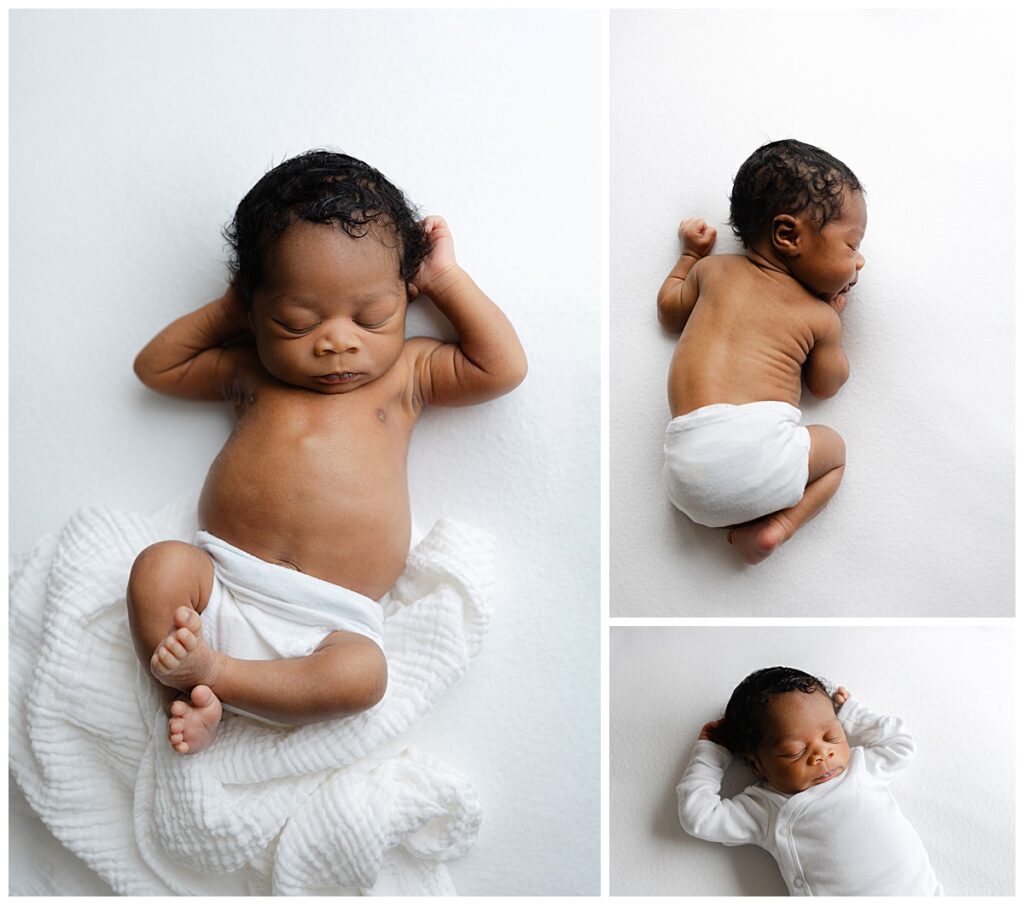 Newborn details captured during a Shreveport studio photo session.